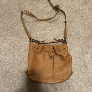 Kelsi Dagger Brown Leather Bucket Bag